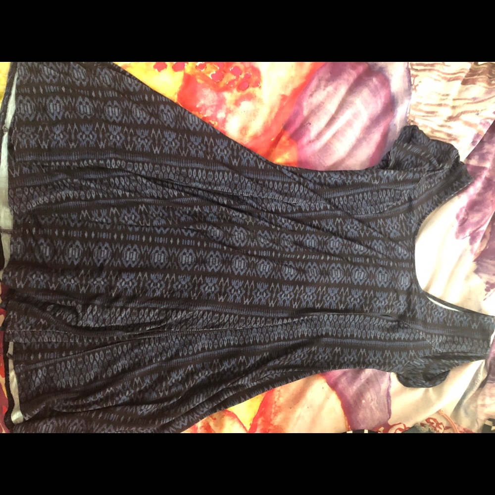 Hollister Blue Patterned Dress
